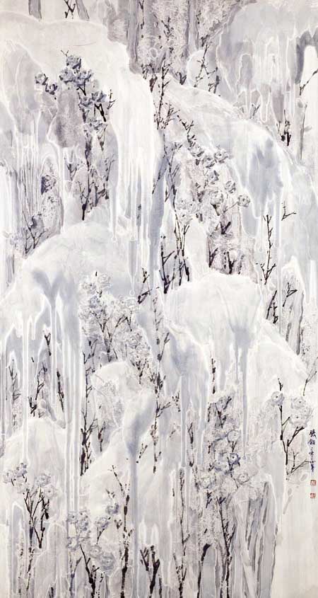 张军先生作品欣赏-《冰雪印象2008.白》