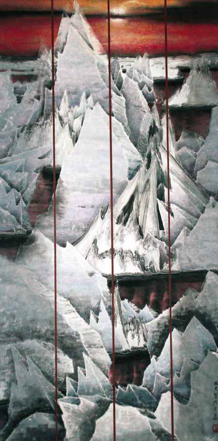 李振东先生作品欣赏-鸿蒙初动 138x68 2008年