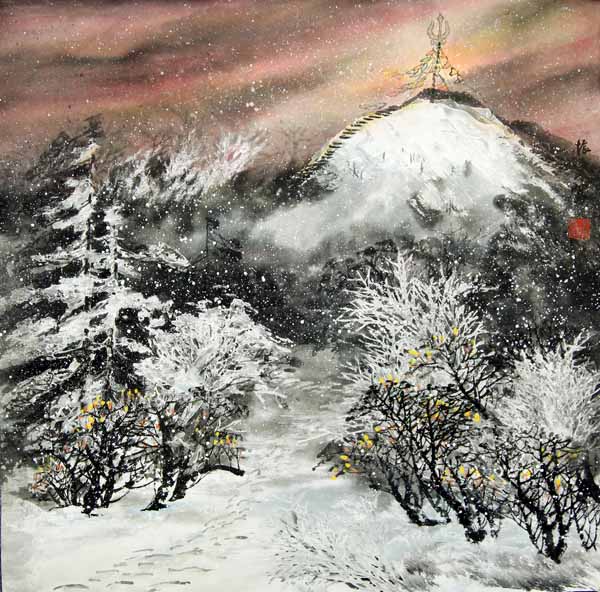 李振东先生作品欣赏-阿尔山 68×68 2011年