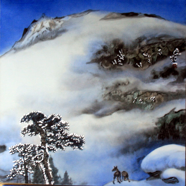 加宏杰先生作品欣赏-瓷板画