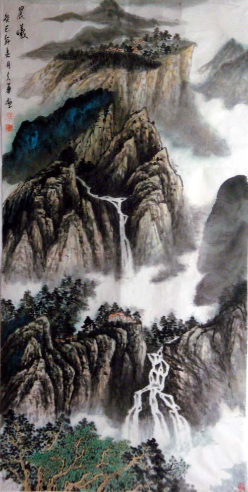 画家边久华作品-晨曦