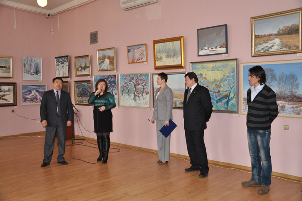 中俄国际冰雪画展开幕式