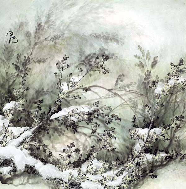 陈宇飞先生作品赏析-雪之舞  陈宇飞   68ｘ68  2011年