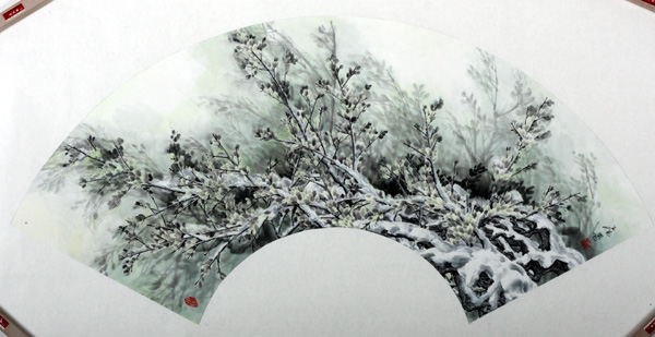 陈宇飞先生作品赏析-雪韵清辉 2008年 93x34