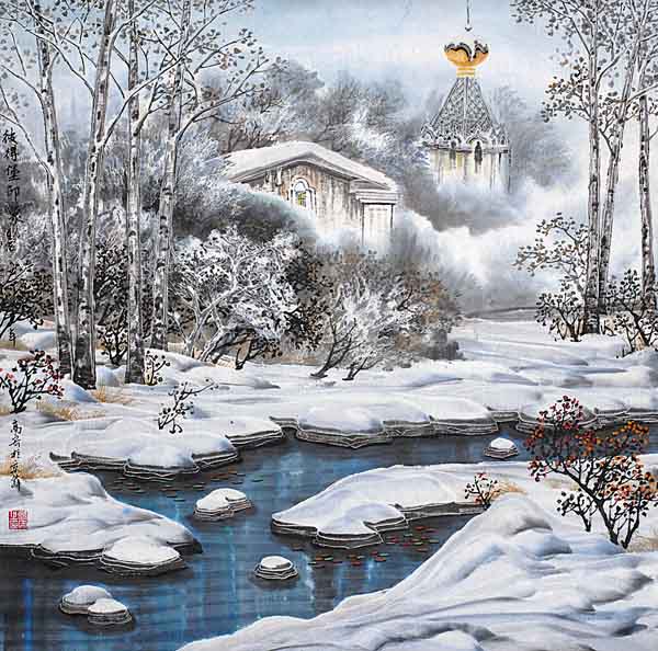 高宏先生作品赏析- 圣彼得堡印象 68×68cm 2012年