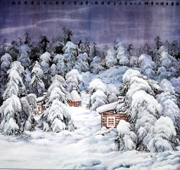 画家吴梦迪作品赏析- 冰雪童话 192+182