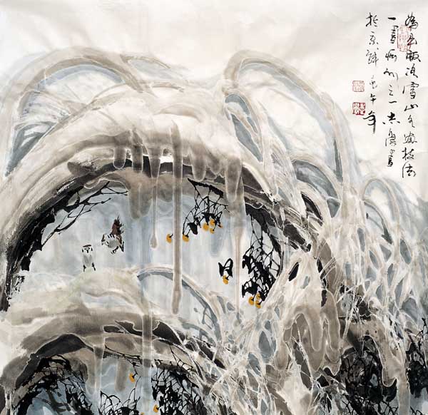 于志学先生作品赏析-春融 68×68 2002年
