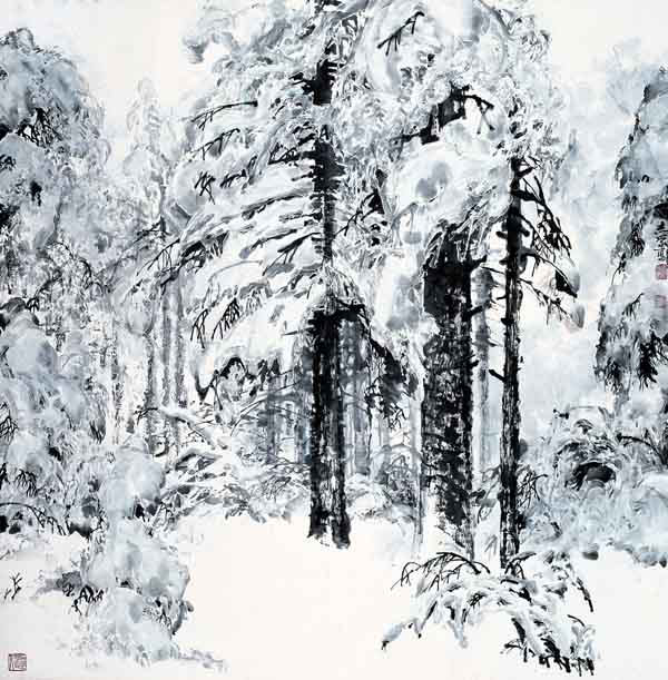 于志学先生作品赏析-密林深处 1982年 108x90