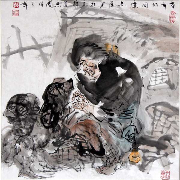 于志学先生作品赏析-童年的回忆