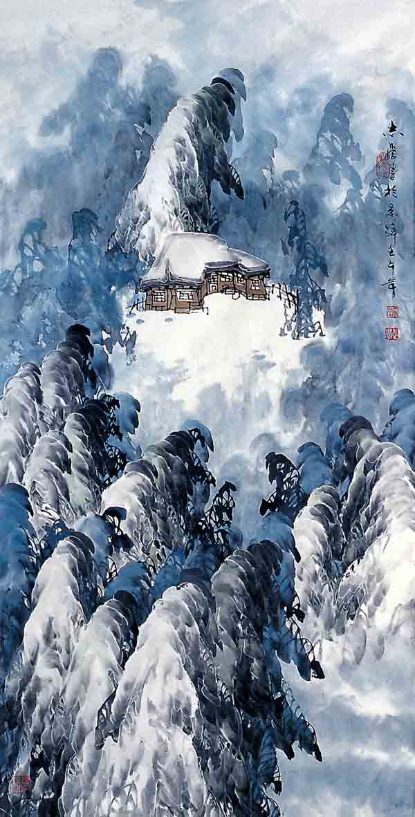 于志学先生作品赏析-五月雪 2002年 136x68