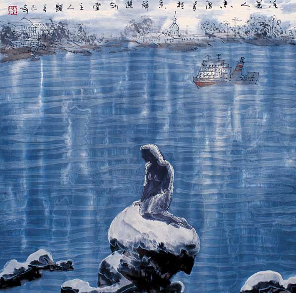 于志学先生作品赏析-冰美人 2001年 68x68