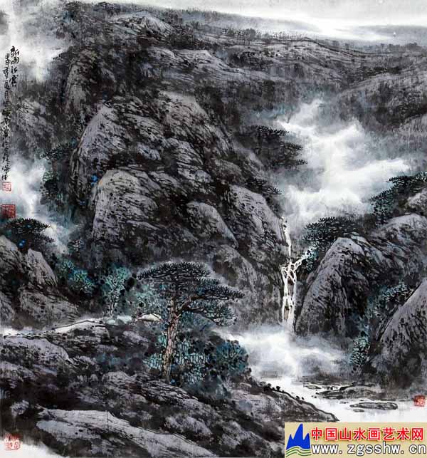 梁华中先生作品选登(中国山水画艺术网编辑推荐)