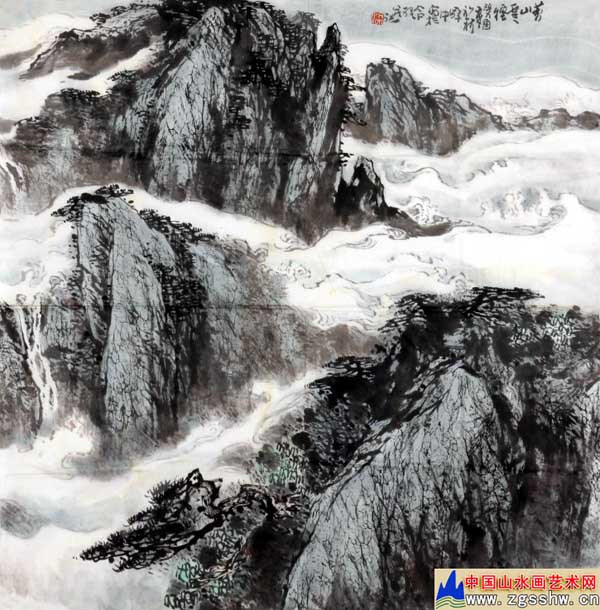 梁华中先生作品选登(中国山水画艺术网编辑推荐)