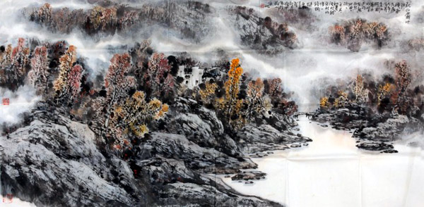 梁华中先生作品选登(中国山水画艺术网编辑推荐)