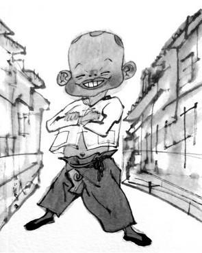 漫画中的黄永玉