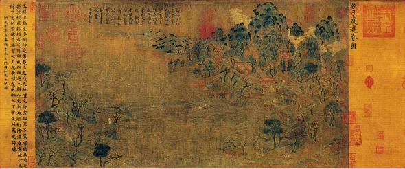 展子虔《游春图》(中国山水画艺术网编辑)