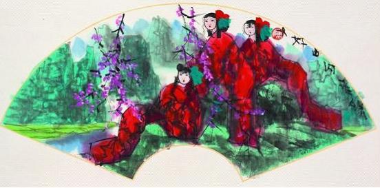 解析陈老铁仕女山水图的独树一帜