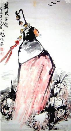 国画中的铅粉和宣纸