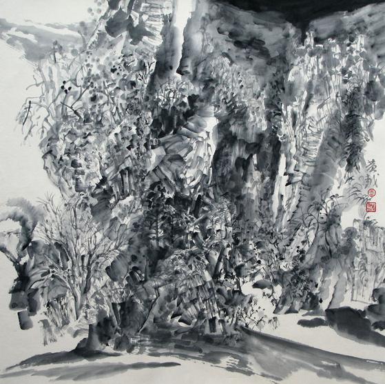 黄越山水画作品选登