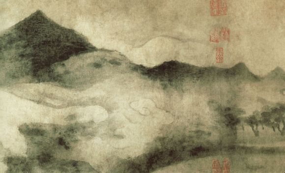 《潇湘奇观图》卷,宋,米友仁作