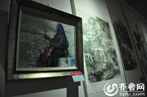 民盟山东省委成立50周年书画作品展山东济南开幕