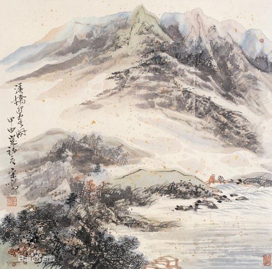 宋鸣先生山水画作品(中国山水画艺术网)