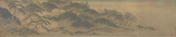 中国山水画历史名作赏析-南宋《万松金阙图》