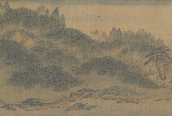 中国山水画历史名作赏析-南宋 赵伯骕《万松金阙图》