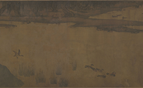 宋 赵士雷绘 《湘乡小景》卷局部大图欣赏