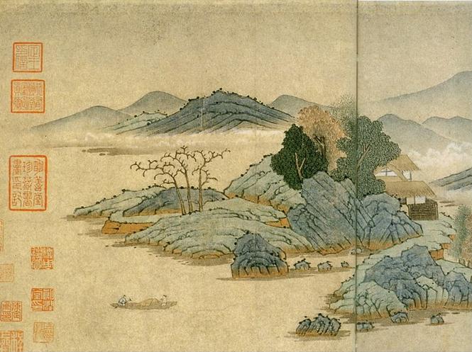 中国山水画历史名作赏析元幽居图