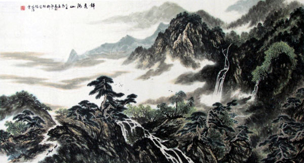 许砚清先生山水画作品选登(中国山水画艺术网编发)