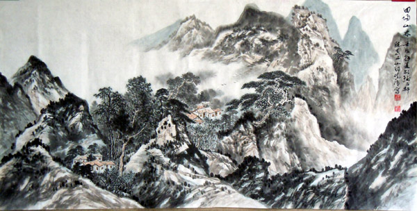 许砚清先生山水画作品选登(中国山水画艺术网编发)
