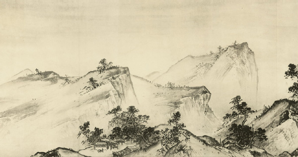 山水画历史名作赏析-夏圭《溪山清远卷》