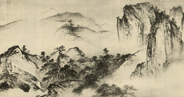 山水画历史名作赏析-夏圭《溪山清远卷》