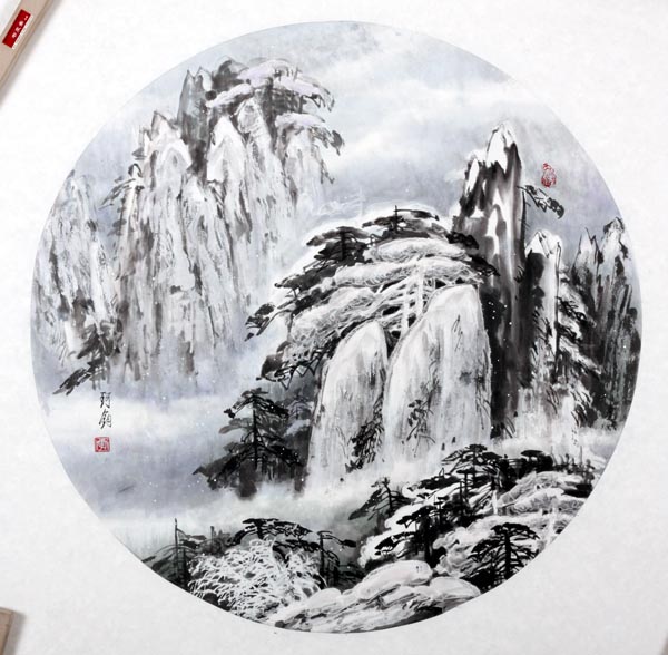 李珂钧 峰山翠晓2008年 62x62