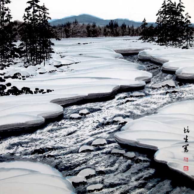 丛培生 生命的律动 68x68 cm 2012年