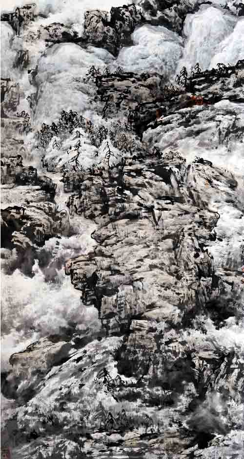 ʦˬ    ɽĶ  96X176cm  2013