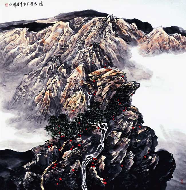 王学辉山水画作品:忆太行