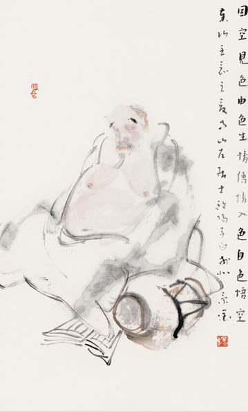 笔简意足 气韵生动—浅析欧阳子白水墨人物画