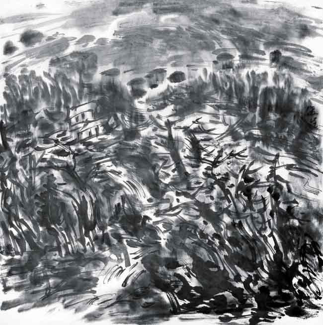 寒古有清流 68cm×68cm