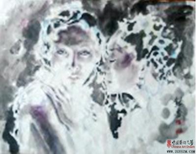 图片版权归原作者所有 水墨韵味与西画的完美融合------潜力的女性人物画家铃番-图片版权归原作者所有
