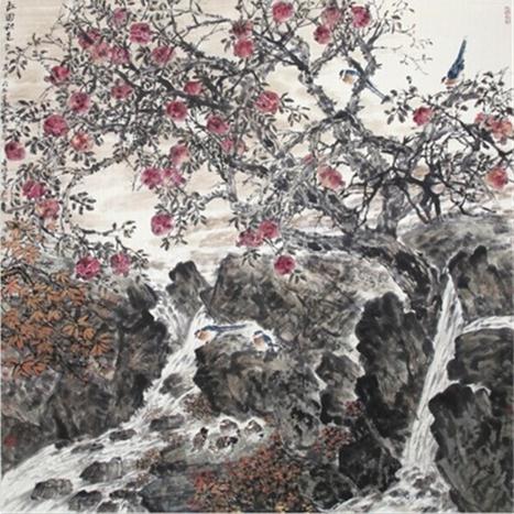 读曹瑞华写意花鸟画