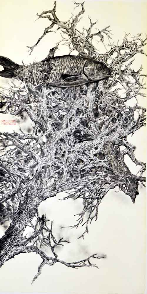 迟树义 不一样的空间 136x68cm 2013年