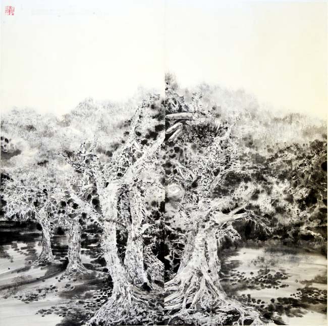 迟树义 神秘的境界 68x68cm 2013年