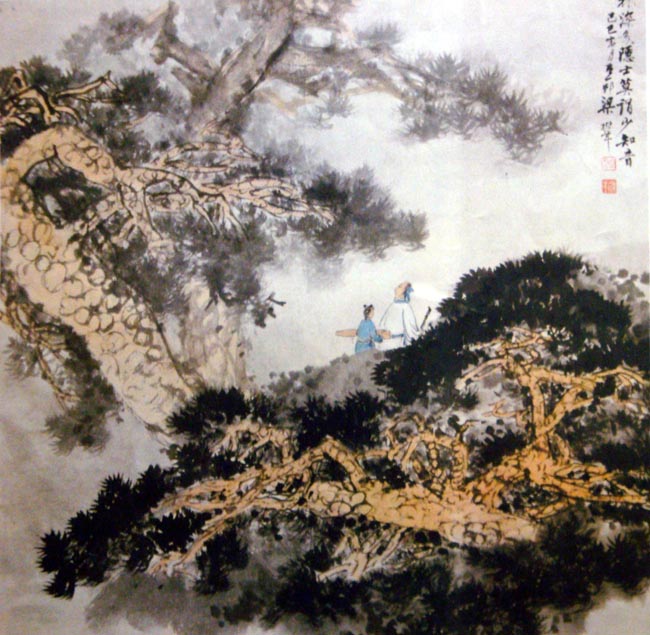 中国山水画大家风采-梁树年(高清组图)