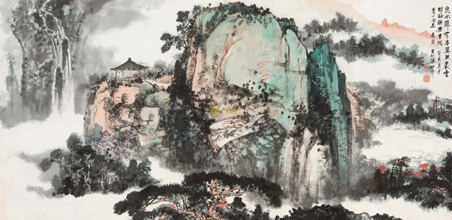 中国山水画大家风采梁树年高清组图