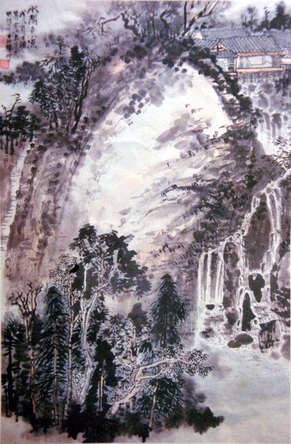 中国山水画大家风采-梁树年先生作品欣赏