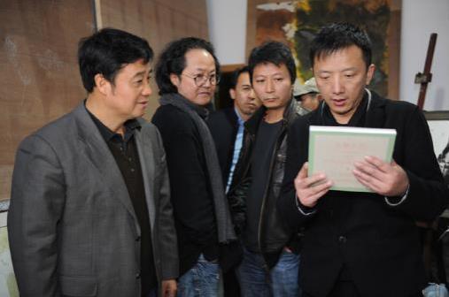 2014美术报艺术节郑忠工作室开放展海安启幕