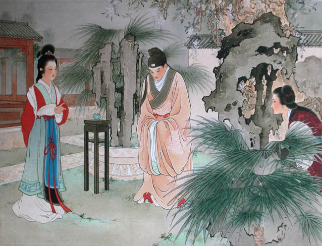 王叔晖工笔画作品:《西厢记》11赖简
