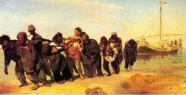 世界名画赏析——伏尔加河上的纤夫